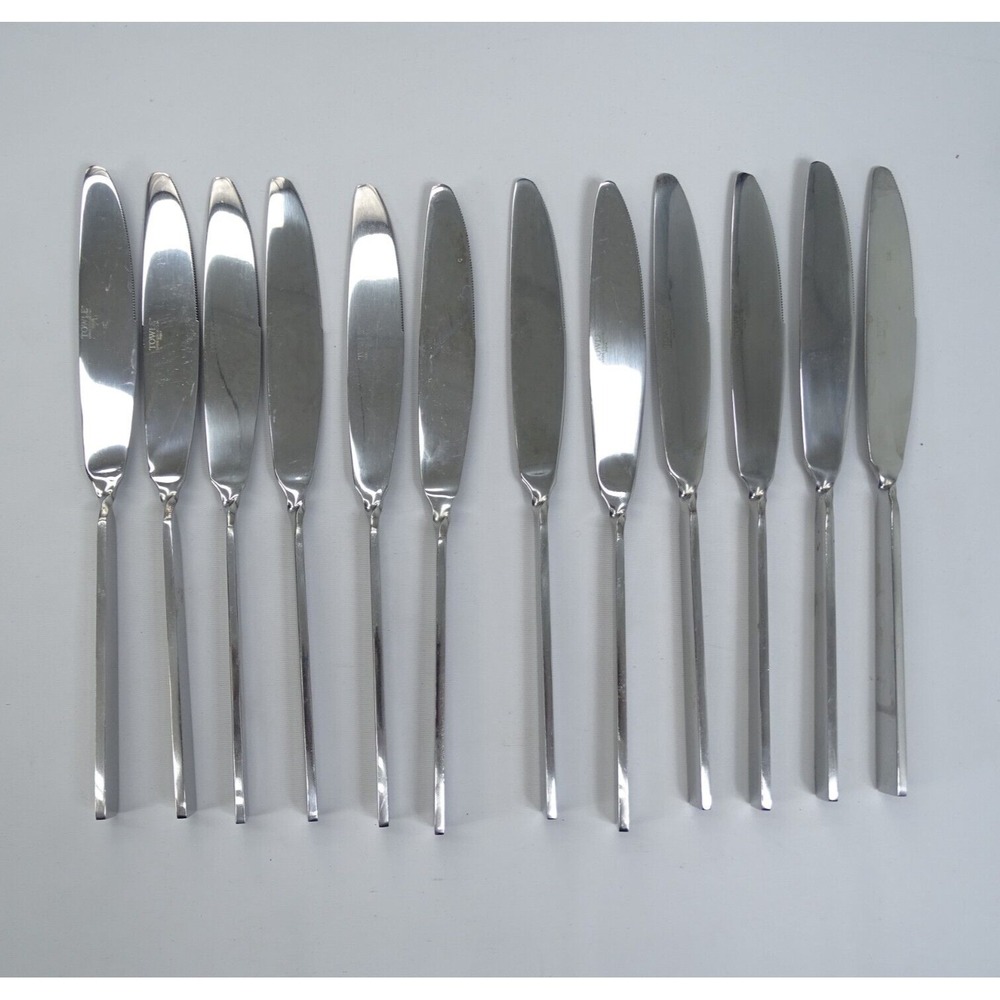 Towle 18/0 Stainless Briggs Living Collection Angled Flatware‎ 12 Dinner Knife